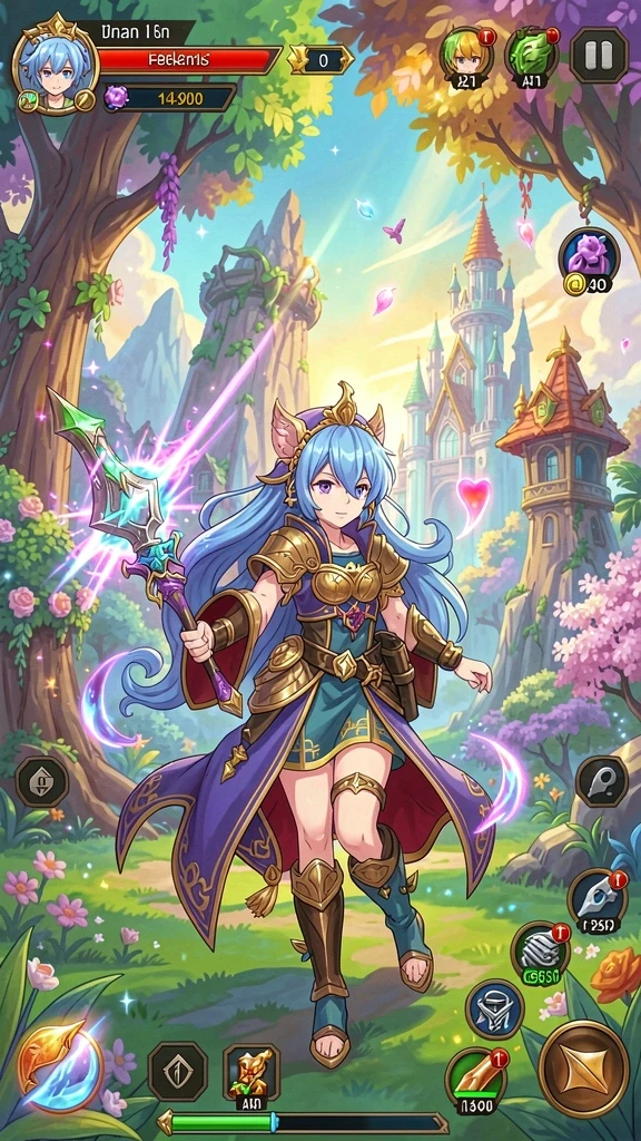 jin33 - Screenshot interface permainan yang menampilkan level pertama.