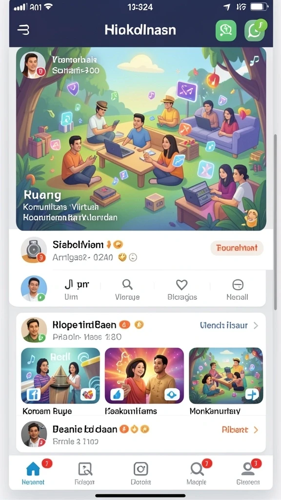 supersvip - Tampilan awal game dengan karakter menarik.